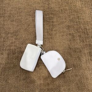 Lululemon Lilac Dual Pouch Wristlet